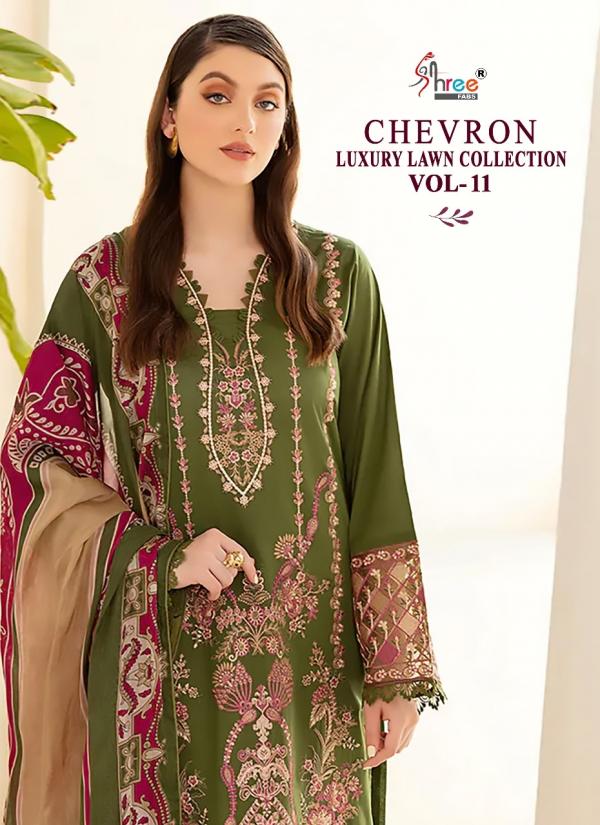 Shree Chevron Luxury Lawn Collection 11 Pakistani Suits Collection